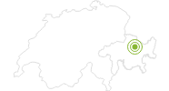 Radtour Davoser Taltour über Clavadel ins Flüelatal in Davos Klosters: Position auf der Karte