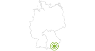 Radtour Salinen-Radweg von Rosenheim nach Hallein im Chiemsee Alpenland: Position auf der Karte