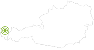 Radtour Rundtour von Bezau über Schönenbach und Schreiberesattel im Bregenzerwald: Position auf der Karte