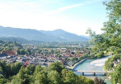 Blick vom Kalvarienberg in Bad Tölz