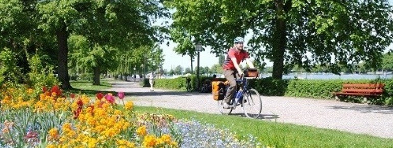 Promende am Seeufer in Lindau