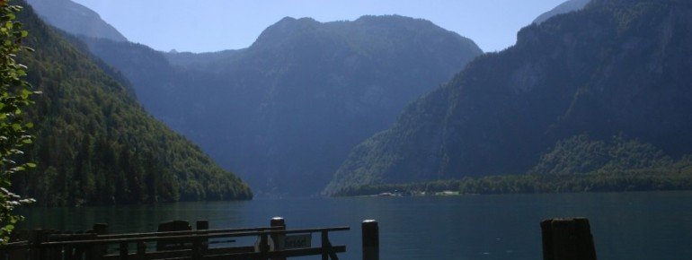 Blick auf den glasklaren Königssee