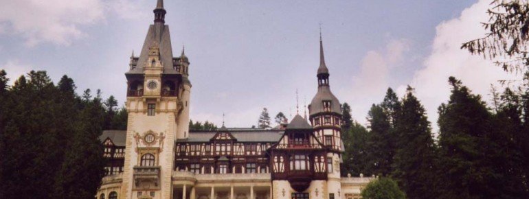 View of the stunning Peles Castle