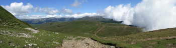 Blick auf die Bucegi Berge
