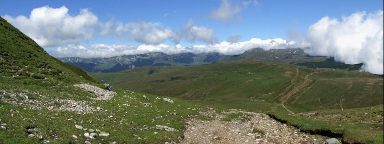 The Bucegi Mountains from above