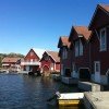 Typisch norwegische Häuser in Egersund
