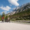 Gemeinsames Radeln mit Kindern zum Isarursprung.