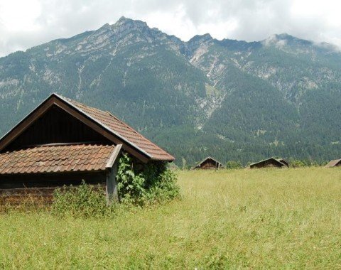 Typische Scheune bei Garmisch
