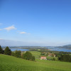 Drei-Seen-Blick vom Haunsberg: Obertrumer See, Mattsee, Grabensee