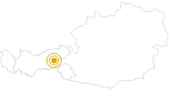 Wanderung Zell am Ziller - Rosenalm - Kreuzjoch im Zillertal: Position auf der Karte
