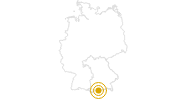Wanderung Rundtour über Wamberg, Graseck und die Partnachklamm in der Zugspitz-Region: Position auf der Karte