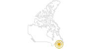 Wanderung Crystal Crescent Beach Trail in Halifax und Umland: Position auf der Karte