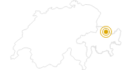Wanderung Von Klosters Dorf zum Schlappiner Joch und nach Schlappin in Davos Klosters: Position auf der Karte