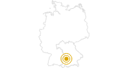 Hike Sightseeing Tour Augsburg Bavaria in Swabia (Bavaria): Position on map