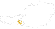 Hike Jagdhausalm Oberhaus East Tyrol in East Tyrol: Position on map