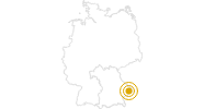 Wanderung Pandurensteig-/ Goldsteigteiletappe zwischen Fischhaus und Kalteneck an der Ilz entlang im Passauer Land: Position auf der Karte