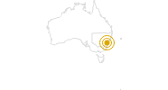 Wanderung Six Foot Track in New South Wales in der Blue-Mountains-Region: Position auf der Karte