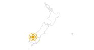Wanderung Routeburn Track in Zentral-Otago: Position auf der Karte