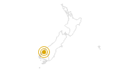 Wanderung Milford Track im Fiordland und Te Anau: Position auf der Karte