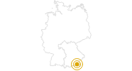 Wanderung Über die Agergschwendtalm auf den Hochgern im Chiemgau: Position auf der Karte