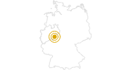 Hike Hochsauerland-Kammweg in the Sauerland: Position on map