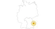 Wanderung Böhmweg Bayerischer Wald: Position auf der Karte