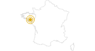 Wanderung Rund um Damgan in Morbihan: Position auf der Karte