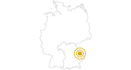 Wanderung Gläserner Steig (vom Lamer Winkel nach Grafenau) Bayerischer Wald: Position auf der Karte