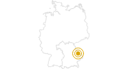 Wanderung Kaitersberg und Riedelstein Bayerischer Wald: Position auf der Karte