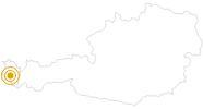 Wanderung Panoramaweg Montikel in der Alpenregion Bludenz: Position auf der Karte