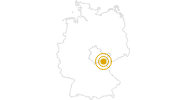 Wanderung Rennsteig im Thüringer Wald im Thüringer Wald: Position auf der Karte