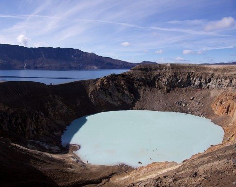 Volcanic crater Víti