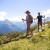The trail winds gently downhill along the sunny slopes of the Penken.
