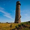 The ruin of old Ballycorus Lead Mines' chimney.