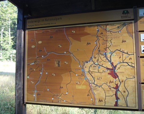 A detailed map is located at car park Oberes Reschbachtal.