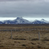 View of glacier Langsjökull.
