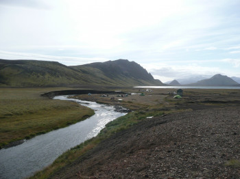 One of many rivers in the area.