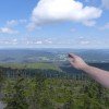 View from the peak of Dreisessel over the Bavarian Forest.