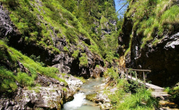 Weißbach gorge at the foot of Reiteralm.