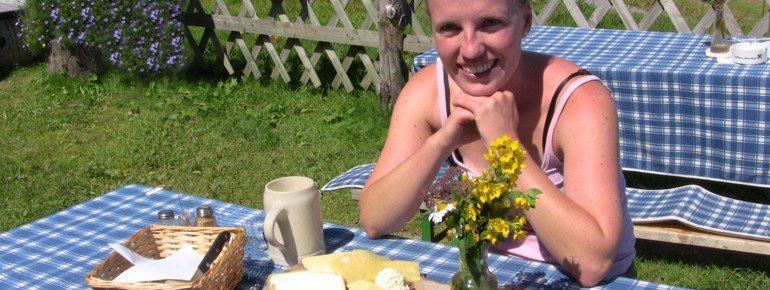 snack at the hut