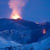 Eruption of volcano Eyjafjallajökull in 2010.
