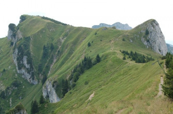 View of the high route.