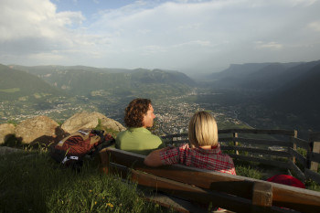 Overlooking the southern side of the Texel group (Gruppo di Tessa) in the Etschtal valley (Val d'Adige)