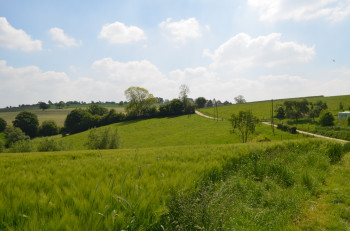The trail near Velbert on the stage from Velbert to Essen-Kettwig.