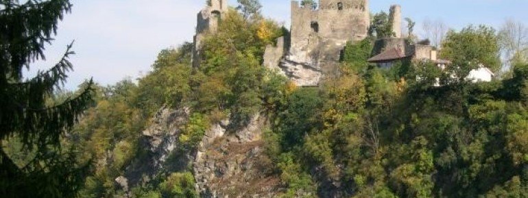 You can see the castle from afar.