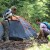 Between the many stages, you can rest by camping in nature.
