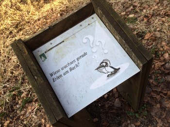 The theme stations are interesting for hikers of all ages.
