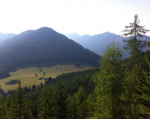Der Blick über die Berge Österreichs