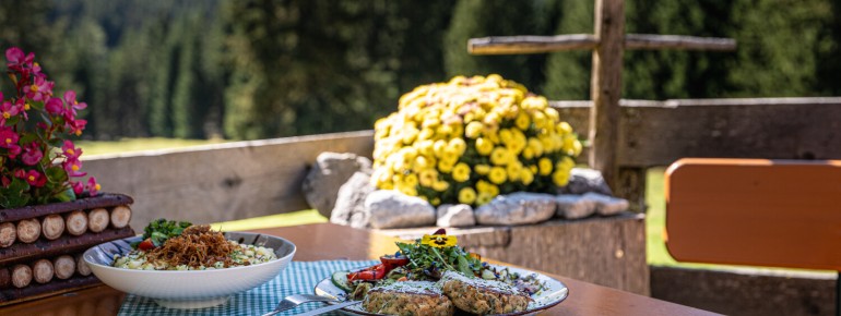 Kaspressknödel auf der Tillfussalm
