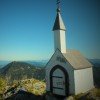 In der Miniaturkirche befindet sich das Gipfelbuch